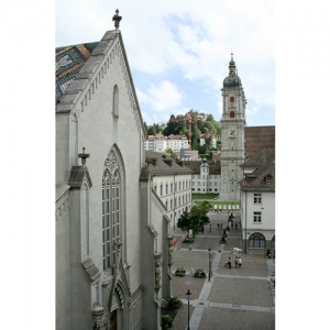 St. Gallen - Marktgasse mit Blick zum Dom - 1860