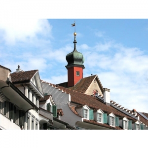 Bischofszell: Bogenturm und Marktgasse - 0777